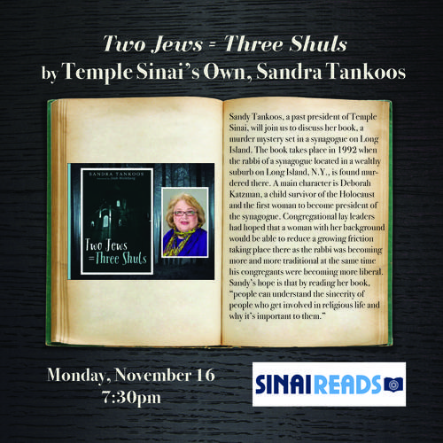 Banner Image for Sinai Reads: Author's Talk Sandra Tankoos